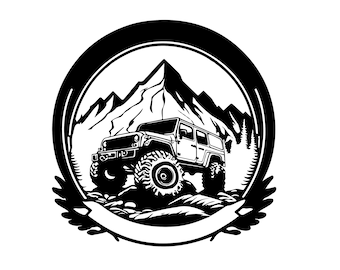 4x4 Off-Road Vinyl Decal – Rugged Sticker for Adventure Lovers